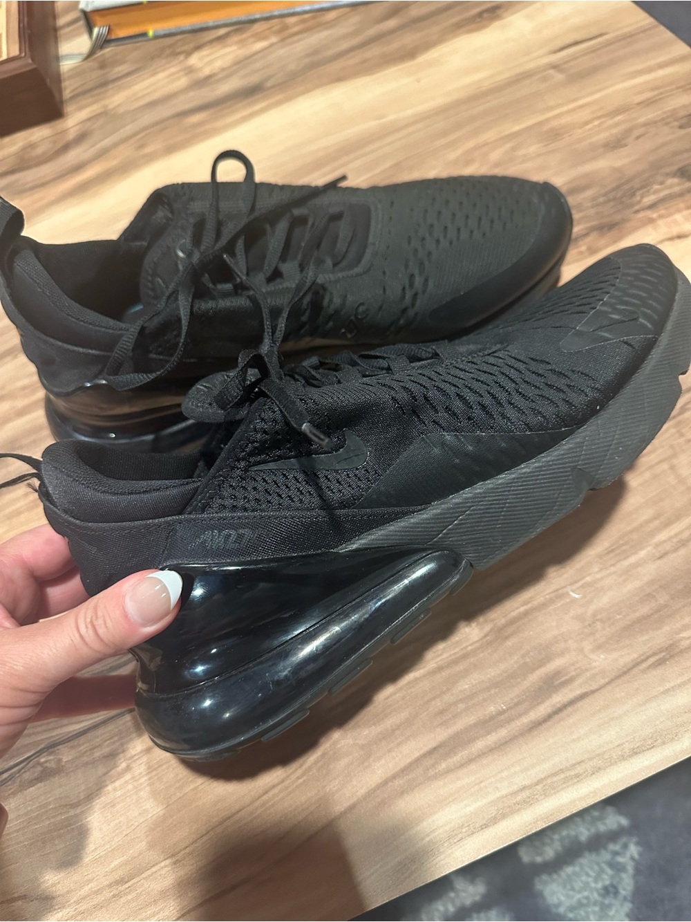 Nike Men's All-Black Air Max 270-Style Sneakers